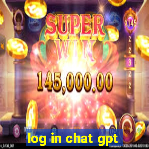 log in chat gpt